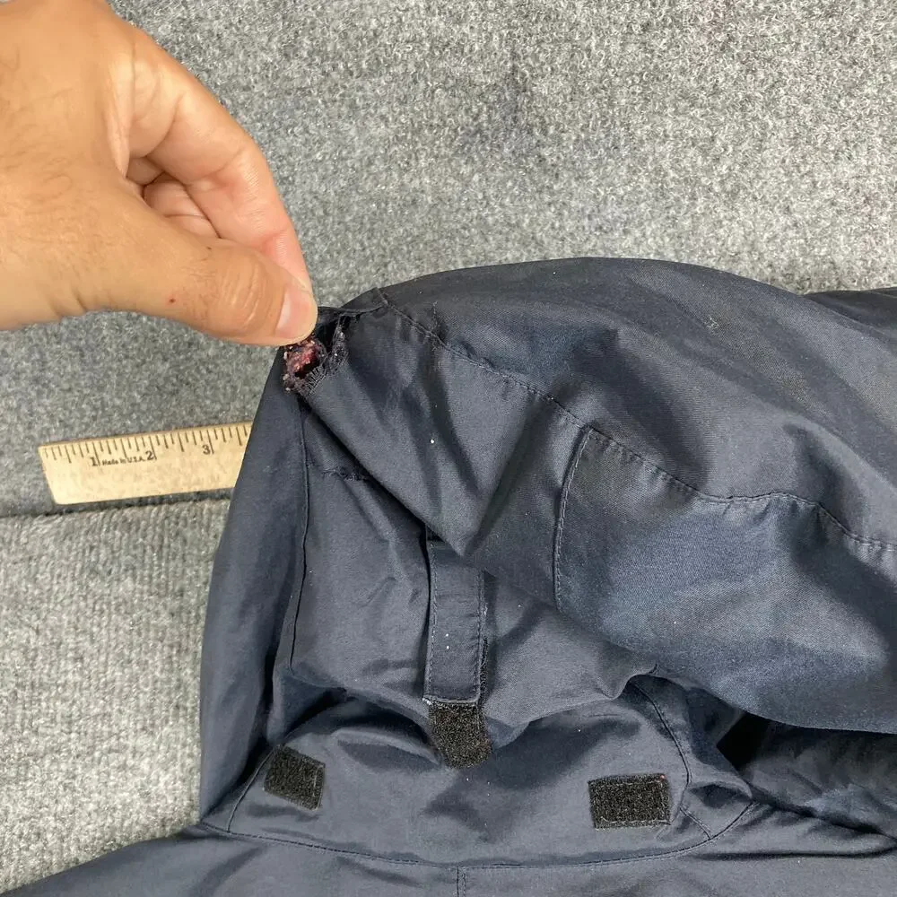 Coleman Jacket Mens 2XL Navy Blue Hooded Windbreaker Rain Outdoor Camping Coat‎